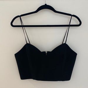 Topshop Structured Crop Bra Top